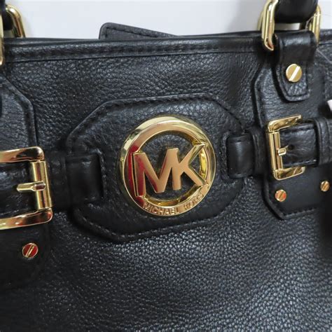 michael kors lg satchel leather